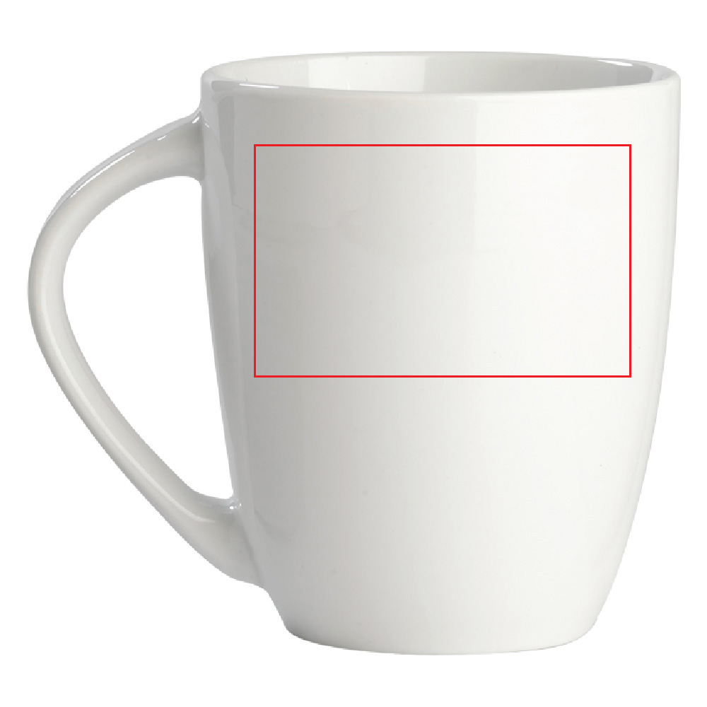 Rechts van het handvat