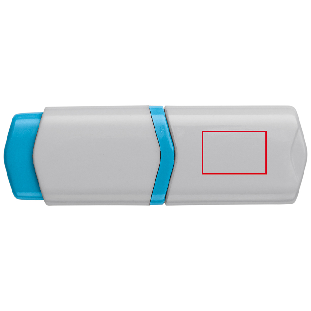 tekstmarker blauw op de kap