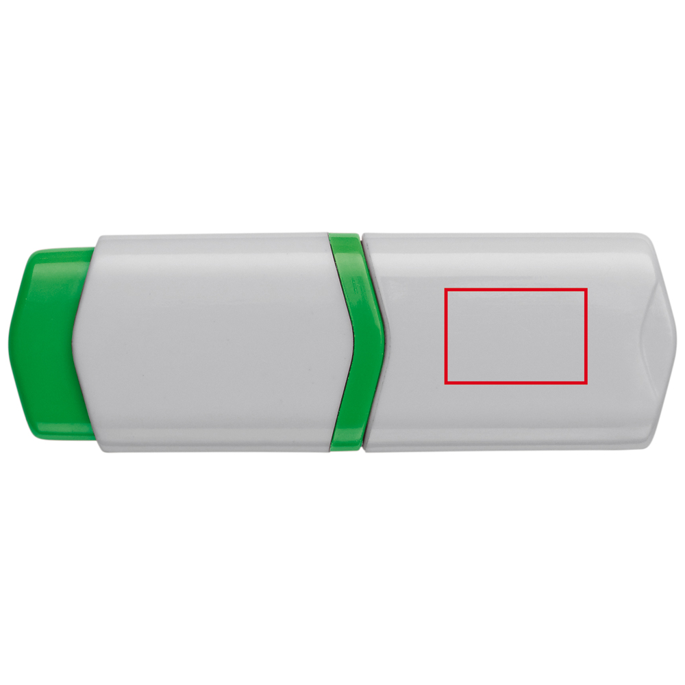 tekstmarker groen op de kap