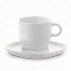 Cup & saucer square Satellite 180ml