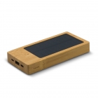 Powerbank bambusowy z panelem słonecznym 8000mAh