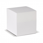 Cube pad white, 9x9x9cm