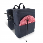 Picknick-Doppel-Fahrradtasche aus R-PET-Material