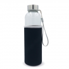 Water bottle glass with sleeve 500ml