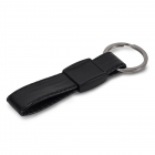 Keyring Metal, real leather