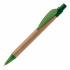 Bamboo pen with plastic leafclip