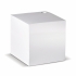 Cube papier blanc avec trou 10x10x10cm