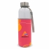 Water bottle glass with custom made sleeve 500ml