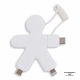 LT41000 - 2064 | Xoopar Buddy Eco GRS Charging Cable - White