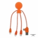 LT41004 - 2081 | Xoopar Mr. Bio GRS Charging cable - Oranje