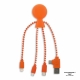 LT41004 - 2081 | Xoopar Mr. Bio Charging cable - Arancione