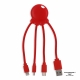 LT41005 - 2087 | Xoopar Eco Octopus GRS Charging cable - Rood