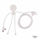 LT41007 - 2089 | Xoopar Mr. Bio Long Power Delivery Cable with data transfer - Blanco