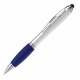 LT80429 - Długopis z rysikiem - srebrno / niebieski