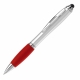 LT80429 - Długopis z rysikiem - srebrno / czerwony