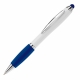 LT80433 - Ball pen Hawaï stylus hardcolour - White / Dark Blue