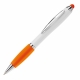 LT80433 - Balpen Hawaï stylus hardcolour - Wit / Oranje