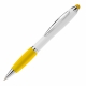 LT80433 - Ball pen Hawaï stylus hardcolour - White / Yellow