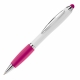 LT80433 - Ball pen Hawaï stylus hardcolour - White / Pink
