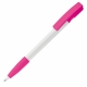 LT80801 - Bolígrafo Nash Grip Sólido - Blanco / rosa