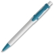 LT80940 - Ball pen Olly hardcolour - White / Turquoise