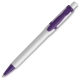 LT80940 - Ball pen Olly hardcolour - White / Lilac