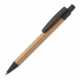 LT87284 - Ball pen bamboe met tarwestro - Zwart