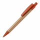 LT87284 - Bolígrafo de bambú con paja de trigo - Naranja