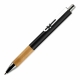 LT87286 - Metalen pen met houten grip - Zwart