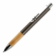 LT87286 - Metalen pen met houten grip - Donker gun metal