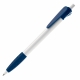 LT87620 - Balpen Cosmo grip hardcolour - Wit / Donker Blauw