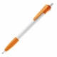LT87620 - Balpen Cosmo grip hardcolour - Wit / Oranje