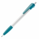 LT87620 - Balpen Cosmo grip hardcolour - Wit / Turquoise
