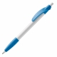 LT87622 - Cosmo ball pen rubber grip HC - White / Light Blue