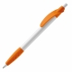 LT87622 - Cosmo ball pen rubber grip HC - White / Orange
