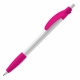 LT87622 - Cosmo ball pen rubber grip HC - White / Pink