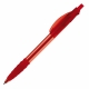 LT87626 - Balpen Cosmo grip transparant - Transparant Rood