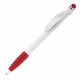 LT87695 - Penna a sfera Cosmo Stylus Grip - Bianco / Rosso