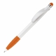 LT87695 - Balpen Cosmo stylus hardcolour - Wit / Oranje