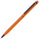 LT87761 - Balpen metaal stylus rubberised - Oranje