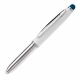 LT87794 - Długopis Stylus Shine+rysik - biało / ciemnoniebieski