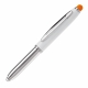 LT87794 - Długopis Stylus Shine+rysik - biało / pomarańczowy