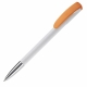 LT87954 - Bolígrafo Deniro opaco punta de Metal - White / Orange