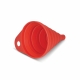 LT90473 - Foldable Funnel-silikonisuppilo - Valkoinen / punainen