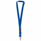 LT90879 - Polyester lanyard 20mm with buckle and hook - Royal Blue 286C