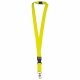 LT90879 - Polyester lanyard 20mm with buckle and hook - Fluor yellow