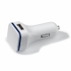 LT91143 - USB car charger 2.1A - White / Blue
