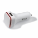 LT91143 - USB car charger 2.1A - White / Red