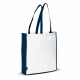 LT91479 - Carrier bag non-woven 75g/m² - White / Dark Blue