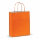 LT91717 - Keskikokoinen paperikassi, Eco-look 120g/m² - Oranssi